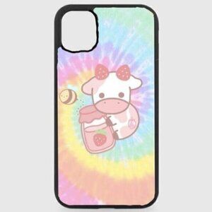 Strawberry Cow Tie Dye Phone Case